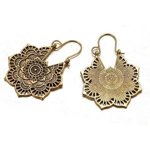 Boho Vintage Flower Drop Dangle Earrings